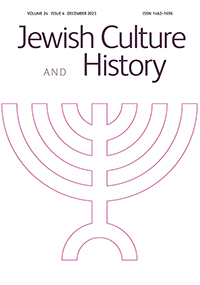 Cover Jewish Culture and History